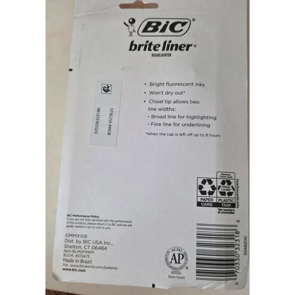 Bic bright liner